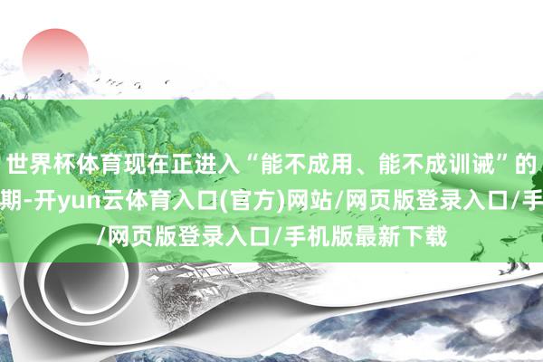世界杯体育现在正进入“能不成用、能不成训诫”的产业落地要道期-开yun云体育入口(官方)网站/网页版登录入口/手机版最新下载